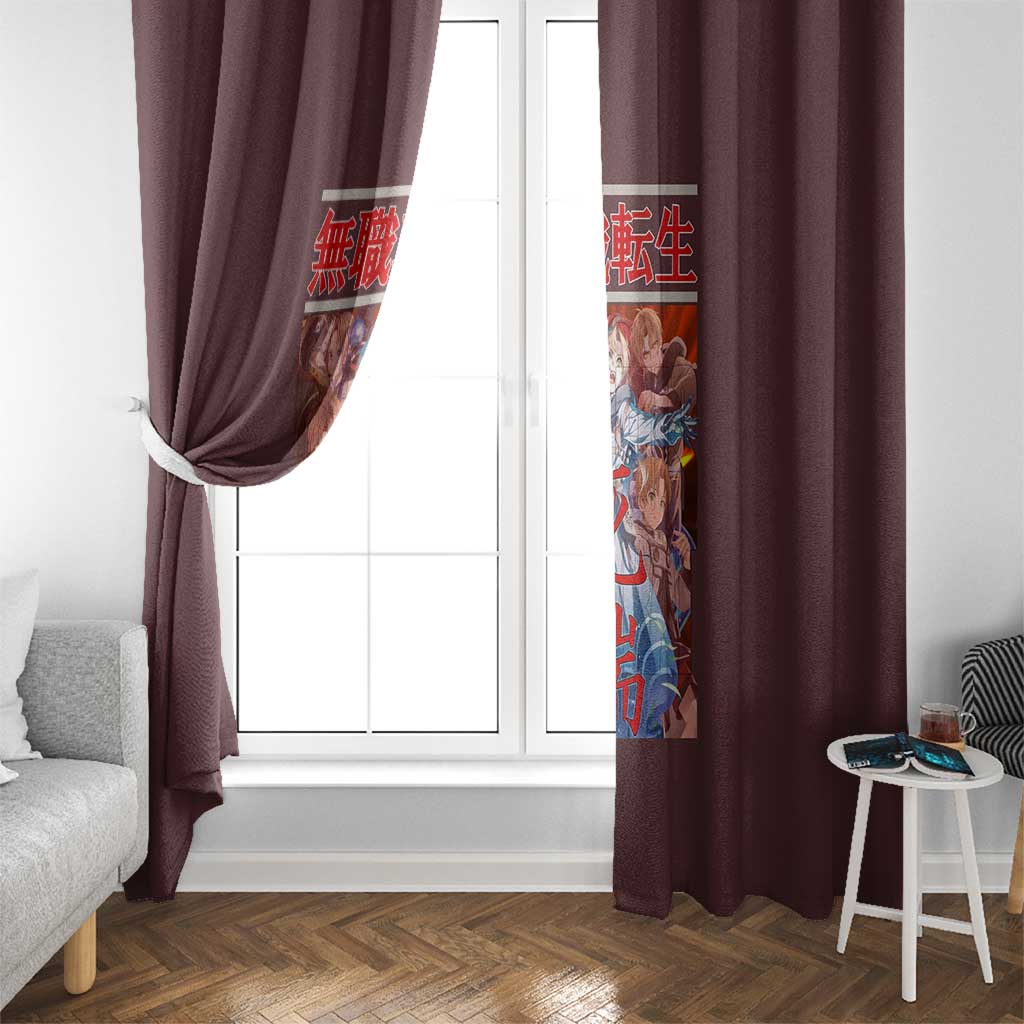 Rudeus Greyrat Mushoku Tensei Window Curtain Anime Style