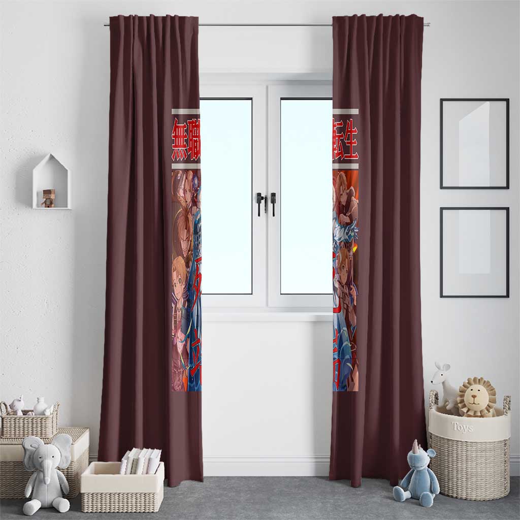 Rudeus Greyrat Mushoku Tensei Window Curtain Anime Style