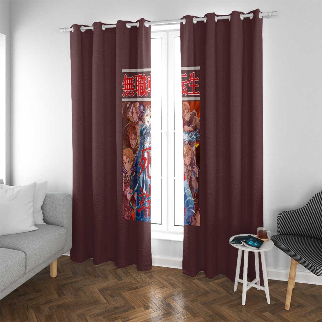 Rudeus Greyrat Mushoku Tensei Window Curtain Anime Style