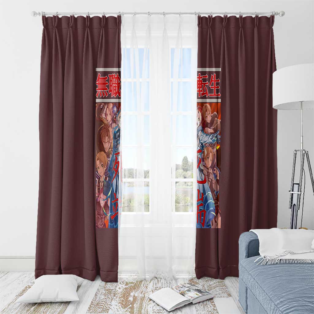 Rudeus Greyrat Mushoku Tensei Window Curtain Anime Style