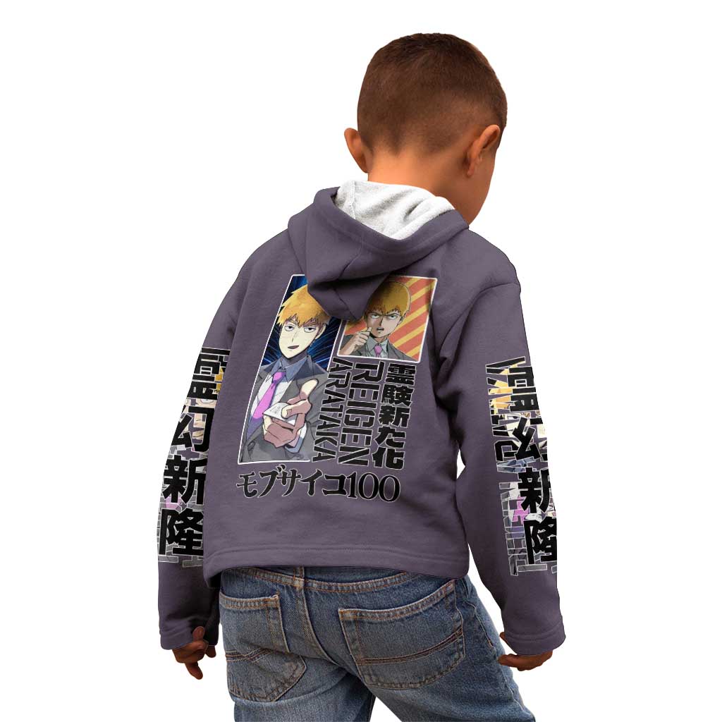 Reigen Arataka Mob Psycho 100 Kid Hoodie Anime Style