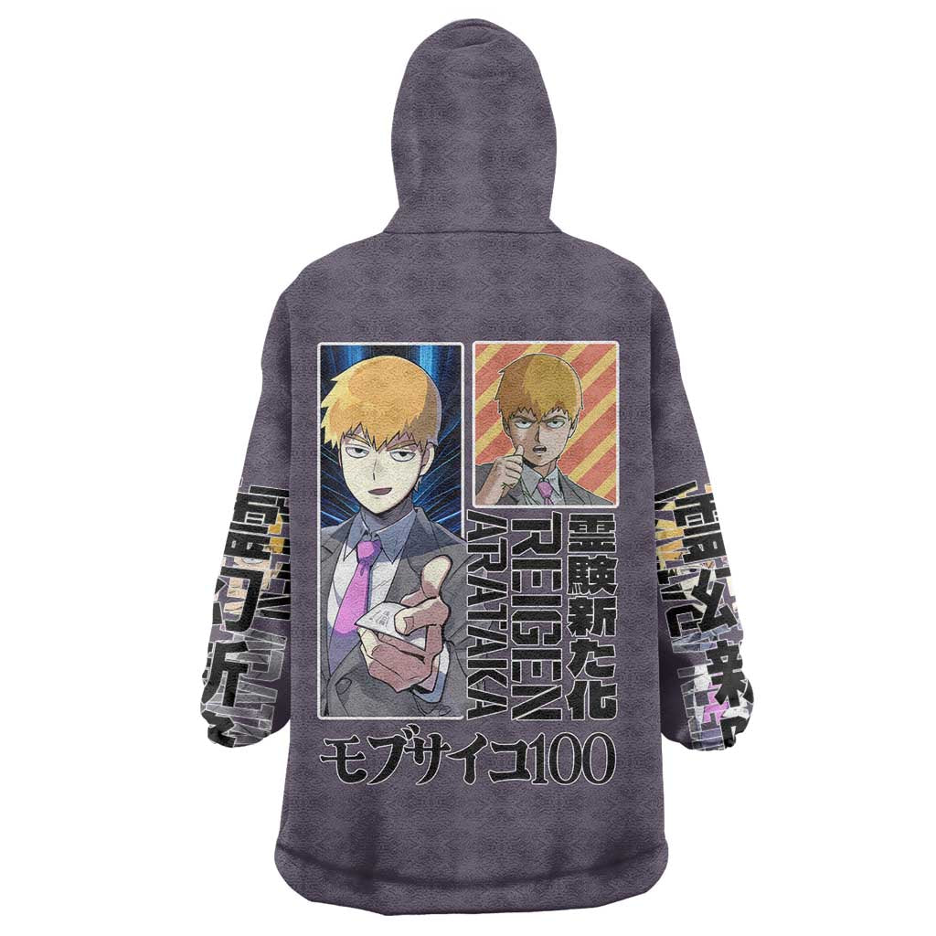 Reigen Arataka Mob Psycho 100 Wearable Blanket Hoodie Anime Style
