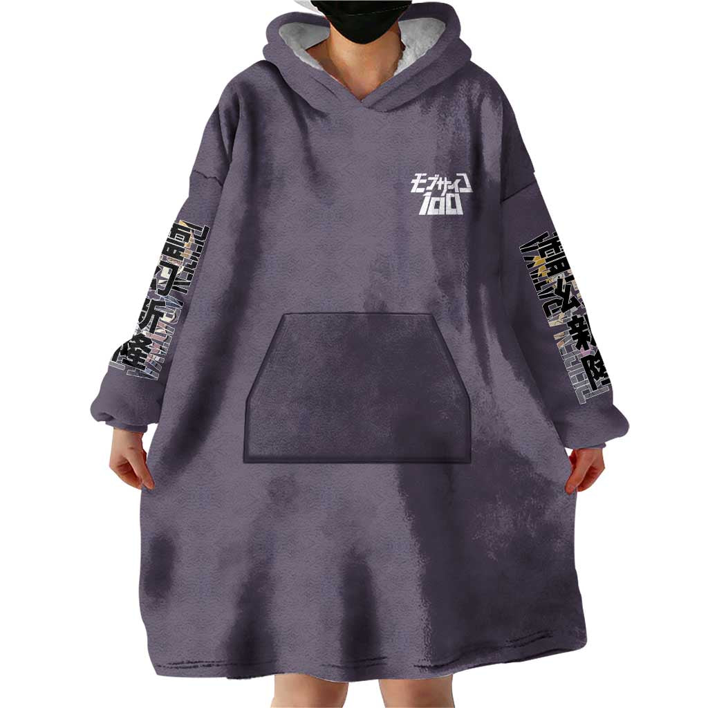 Reigen Arataka Mob Psycho 100 Wearable Blanket Hoodie Anime Style