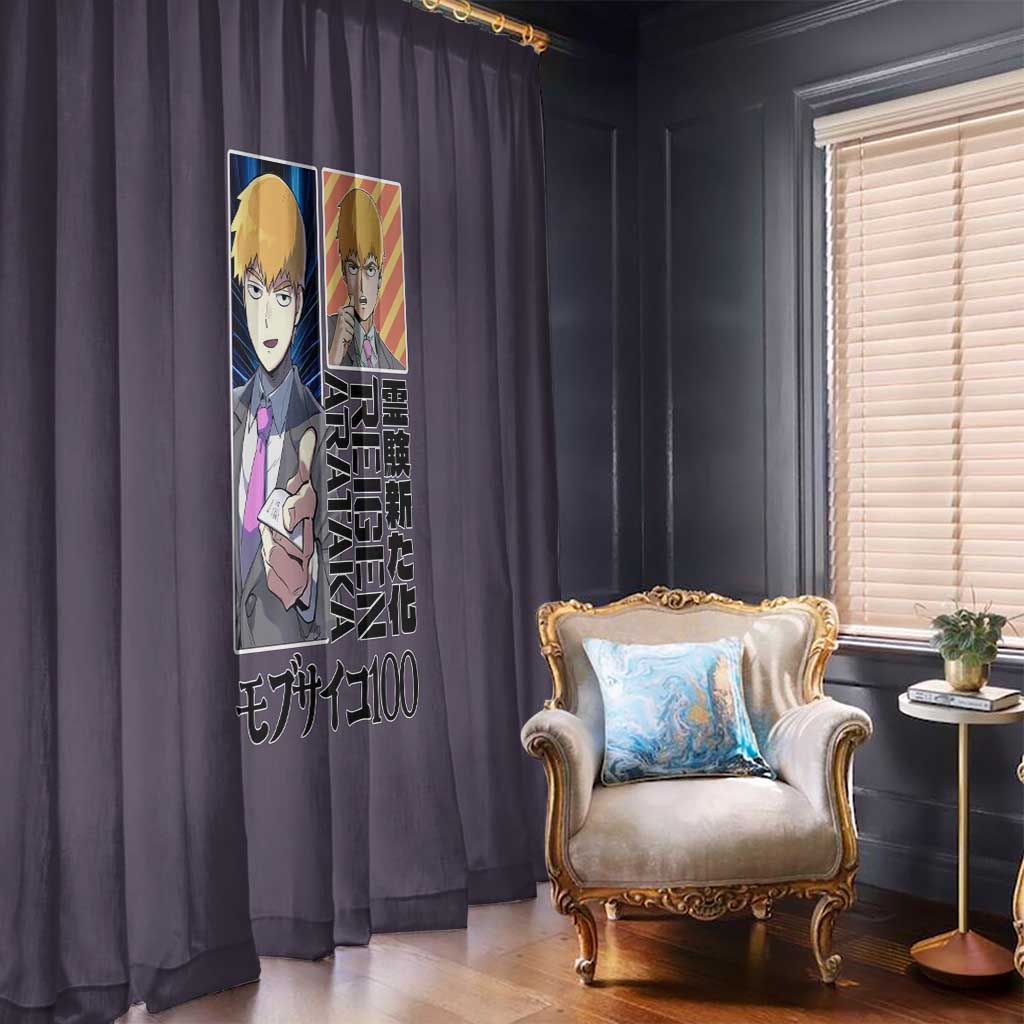 Reigen Arataka Mob Psycho 100 Window Curtain Anime Style