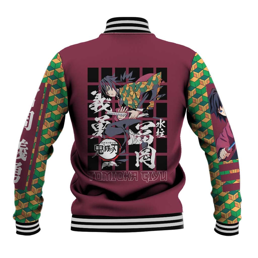 Tomioka Giyu Demon Slayer Baseball Jacket Anime Style