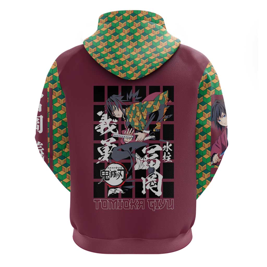 Tomioka Giyu Demon Slayer Hoodie Anime Style