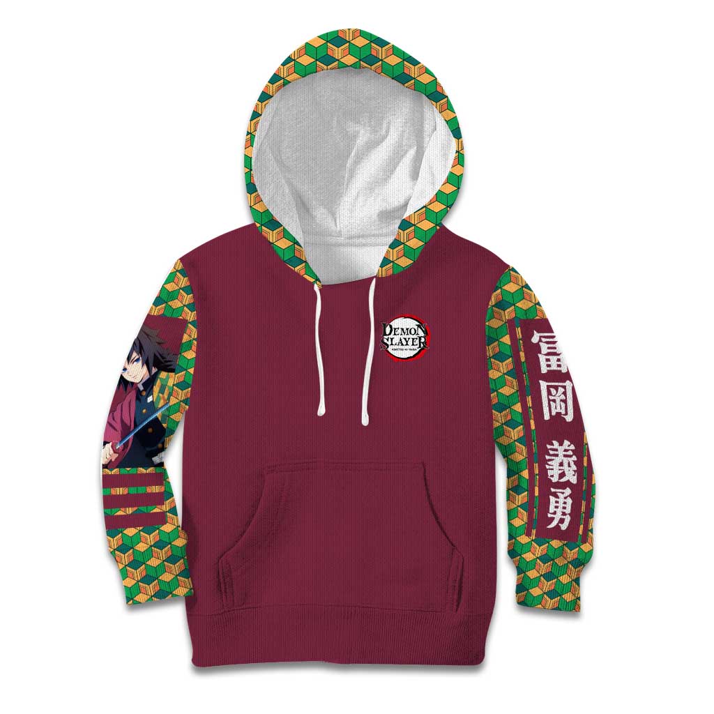 Tomioka Giyu Demon Slayer Kid Hoodie Anime Style