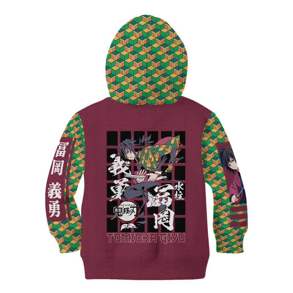 Tomioka Giyu Demon Slayer Kid Hoodie Anime Style