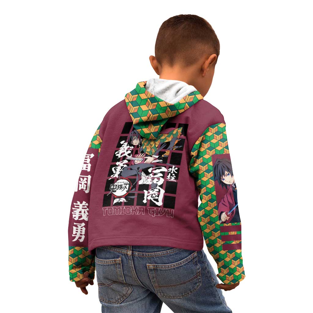 Tomioka Giyu Demon Slayer Kid Hoodie Anime Style