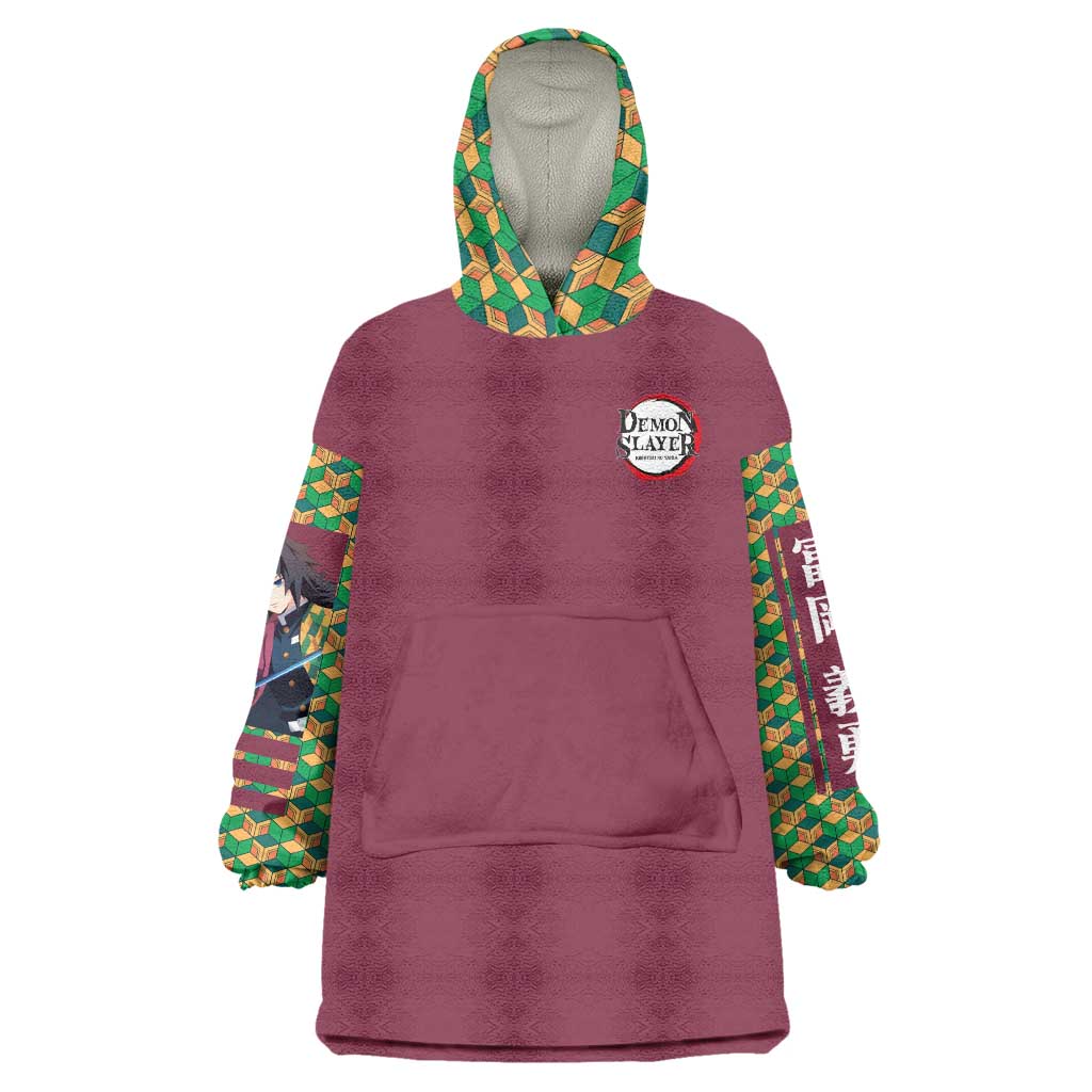 Tomioka Giyu Demon Slayer Wearable Blanket Hoodie Anime Style
