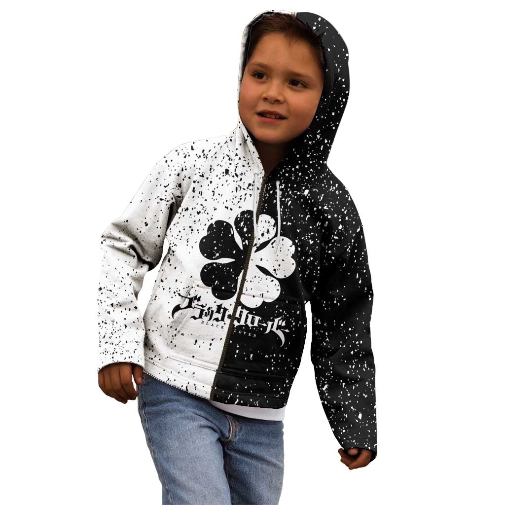 Five Leaf Clover Black Clover Kid Hoodie Anime Grunge Style