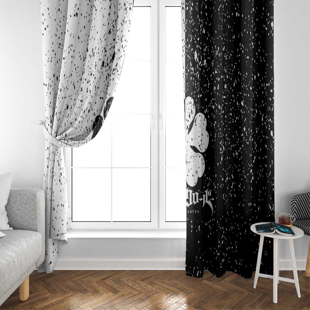 Five Leaf Clover Black Clover Window Curtain Anime Grunge Style