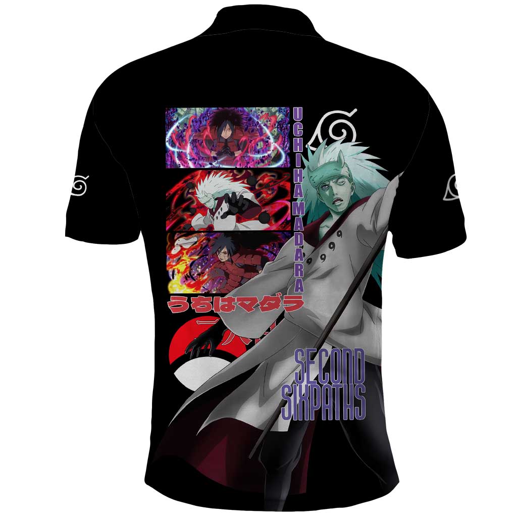 Uchiha Madara V2 Naruto Polo Shirt Anime Style
