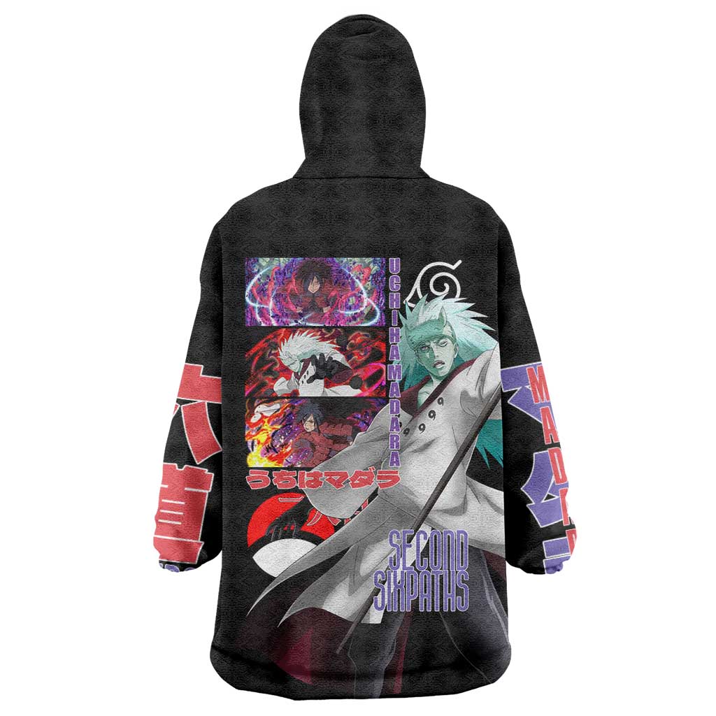 Uchiha Madara V2 Naruto Wearable Blanket Hoodie Anime Style