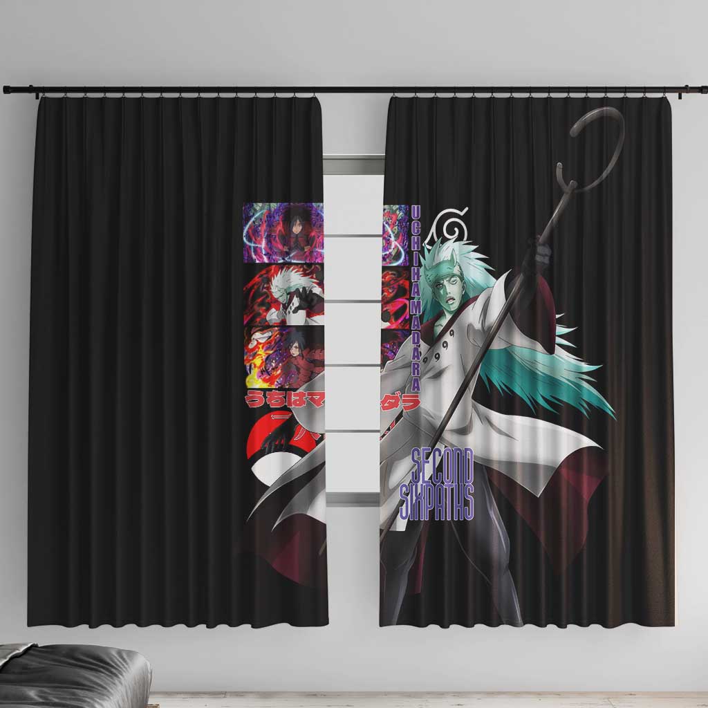 Uchiha Madara V2 Naruto Window Curtain Anime Style