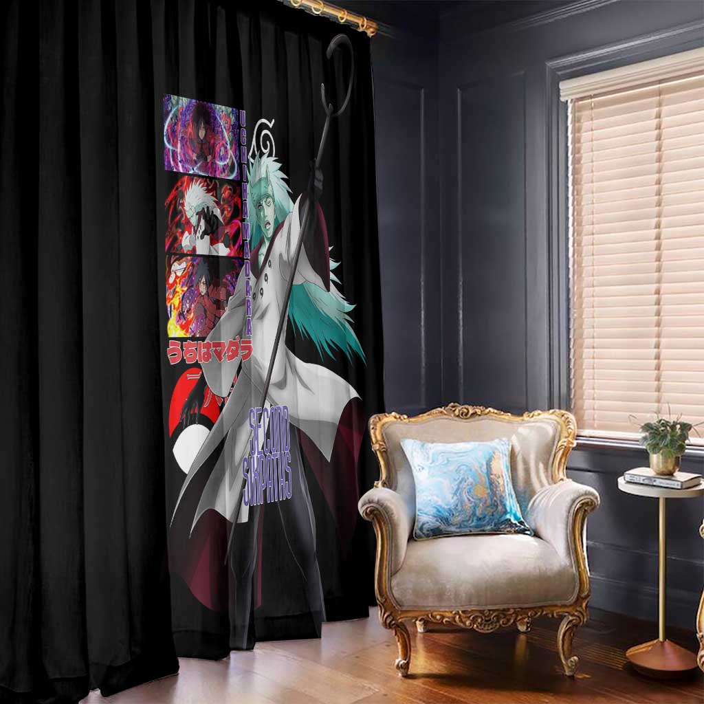 Uchiha Madara V2 Naruto Window Curtain Anime Style