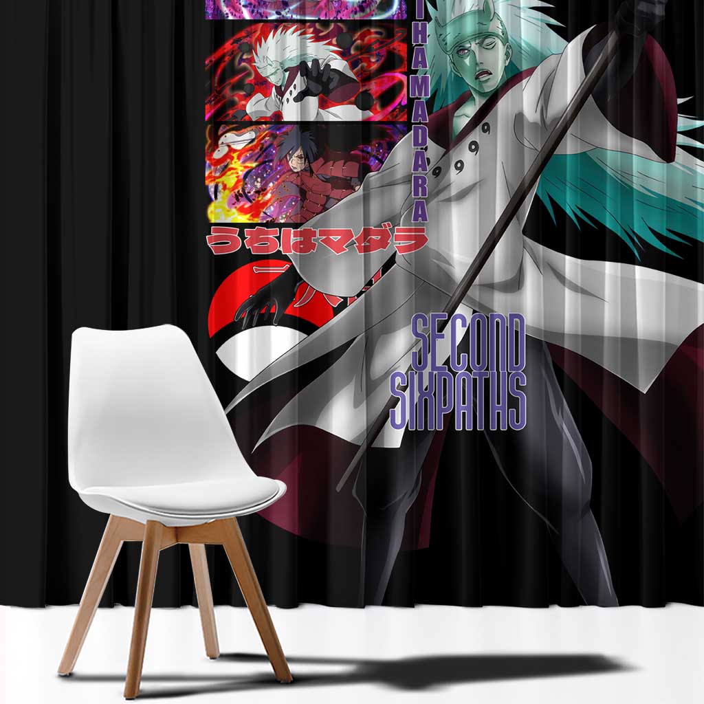 Uchiha Madara V2 Naruto Window Curtain Anime Style