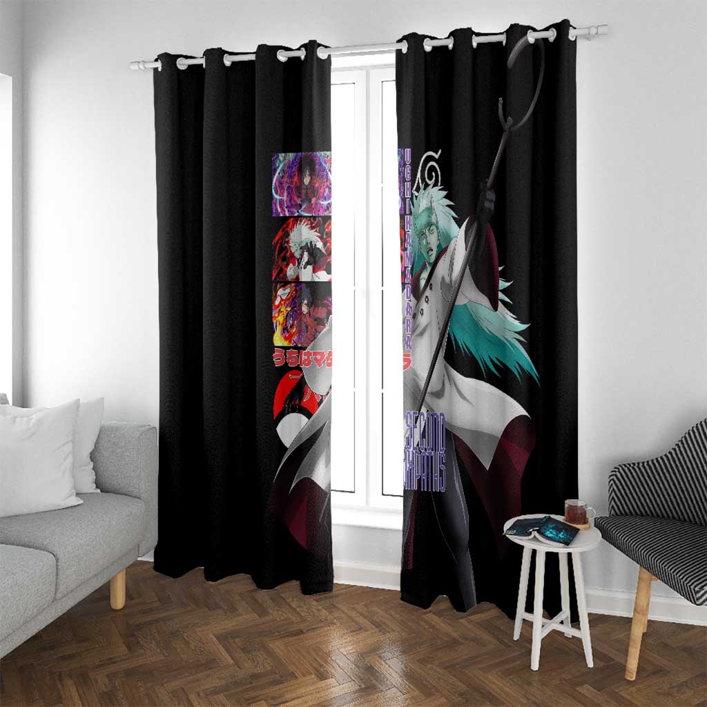 Uchiha Madara V2 Naruto Window Curtain Anime Style