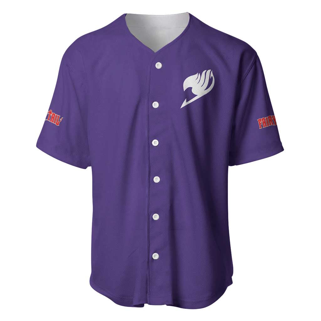 Nalu Fairy Tail Baseball Jersey Anime Style