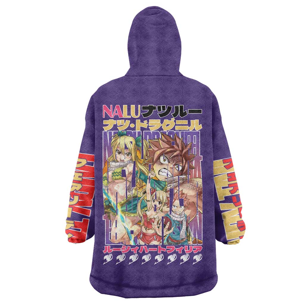 Nalu Fairy Tail Wearable Blanket Hoodie Anime Style