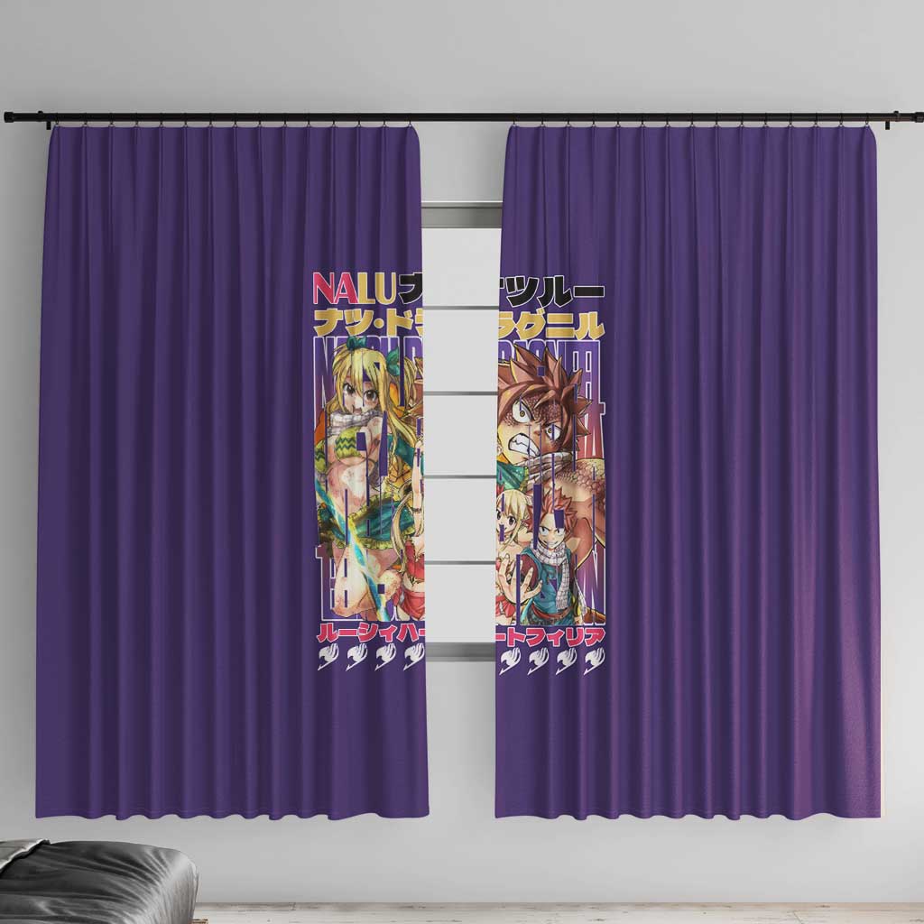 Nalu Fairy Tail Window Curtain Anime Style