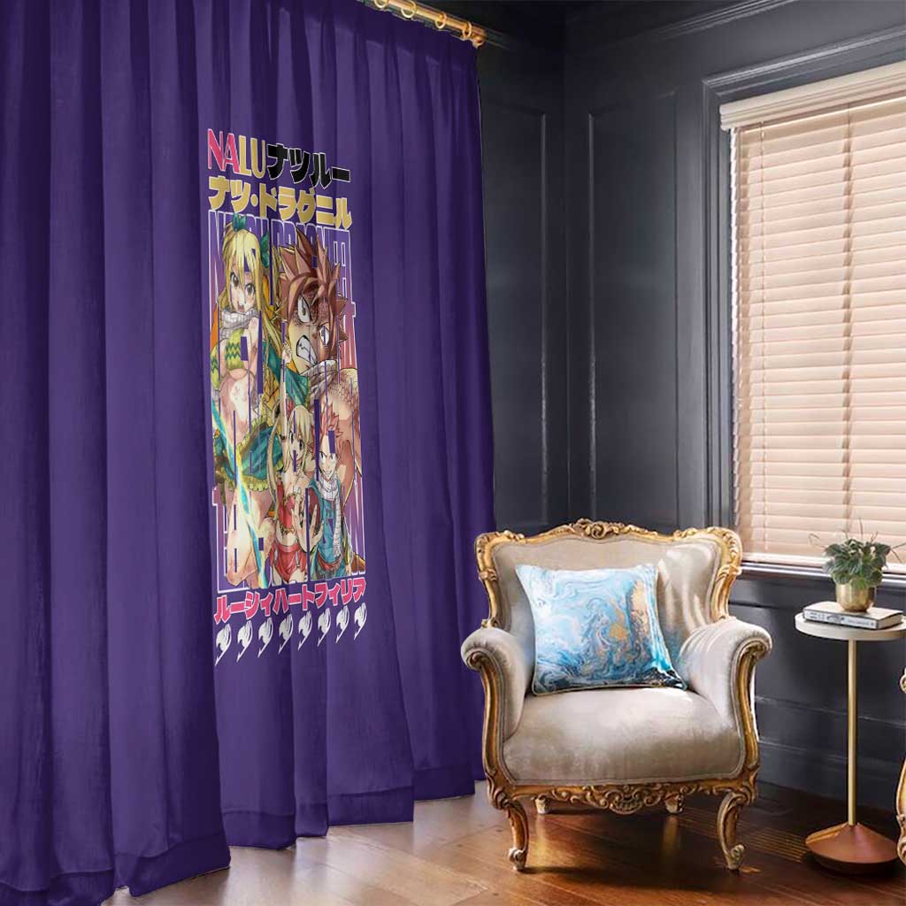 Nalu Fairy Tail Window Curtain Anime Style