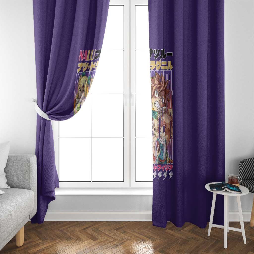 Nalu Fairy Tail Window Curtain Anime Style