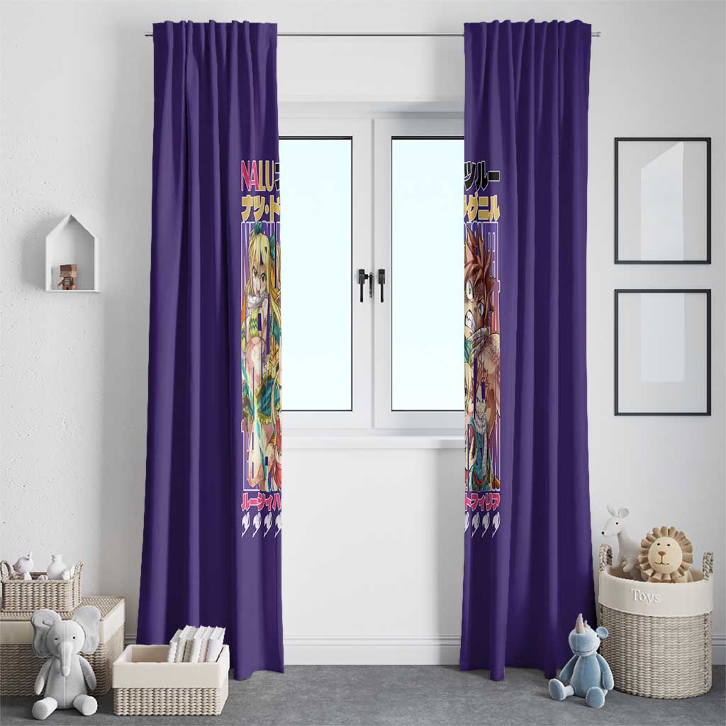 Nalu Fairy Tail Window Curtain Anime Style