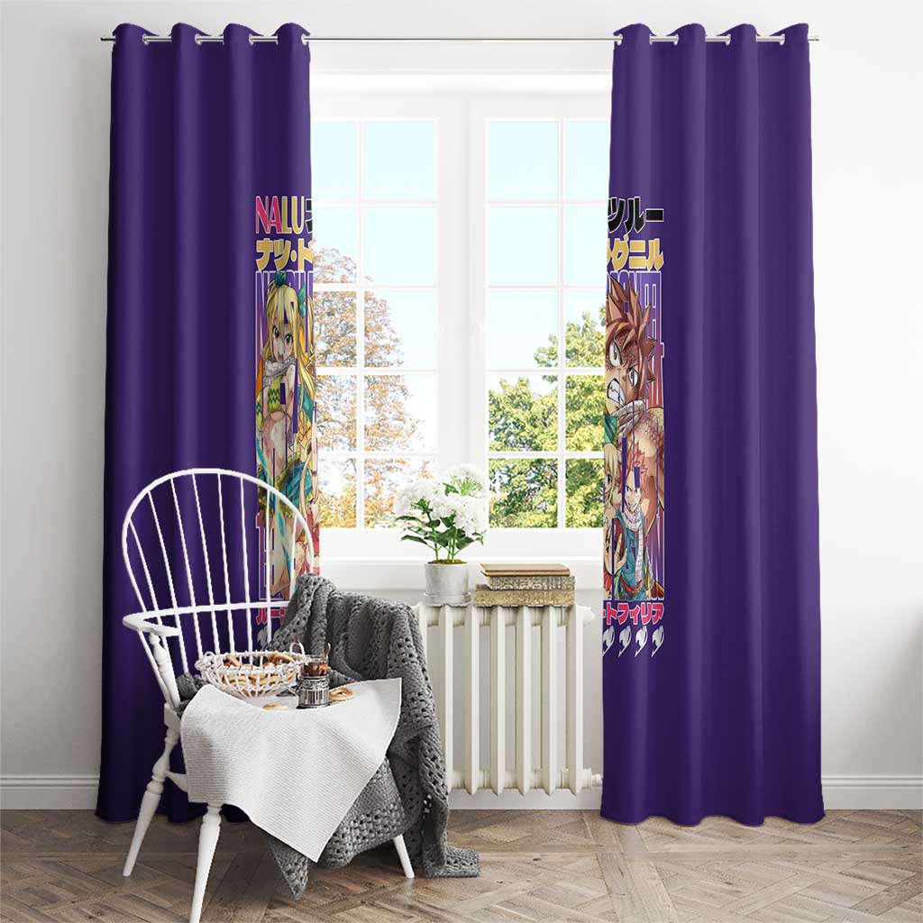 Nalu Fairy Tail Window Curtain Anime Style