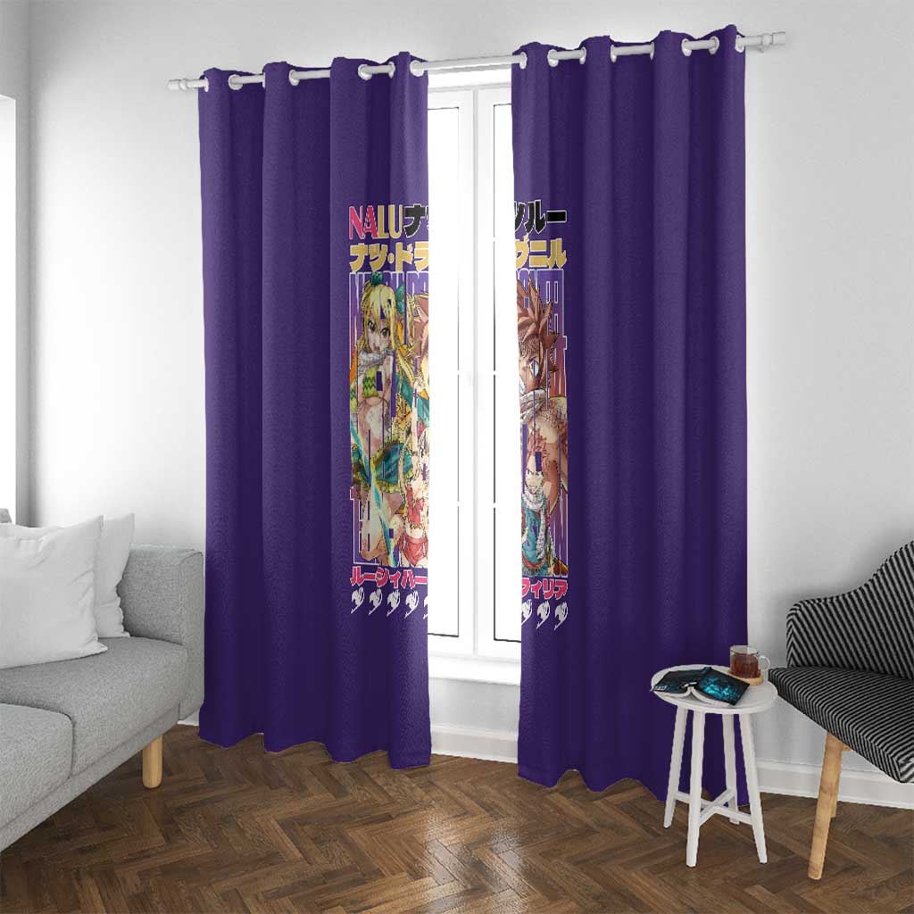 Nalu Fairy Tail Window Curtain Anime Style