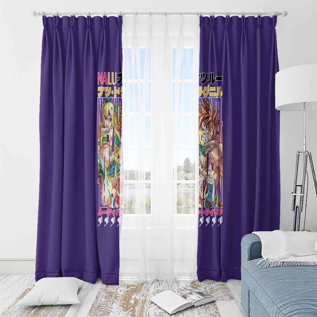 Nalu Fairy Tail Window Curtain Anime Style