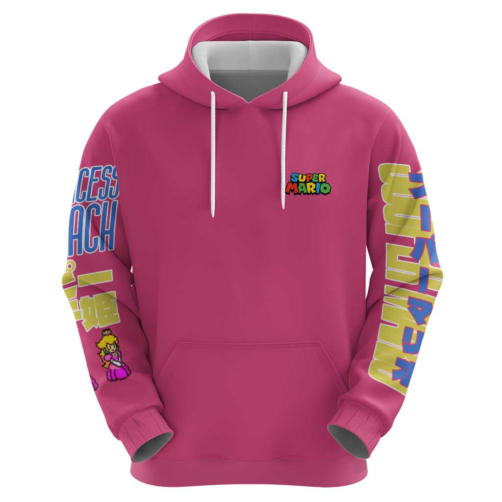 Peach Mario Bros Hoodie Anime Style