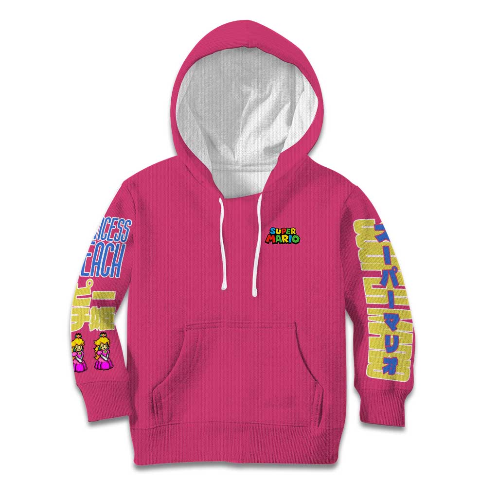 Peach Mario Bros Kid Hoodie Anime Style