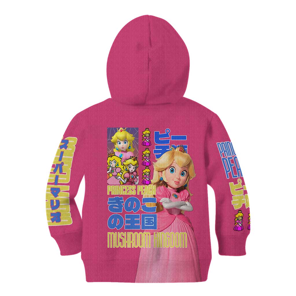 Peach Mario Bros Kid Hoodie Anime Style