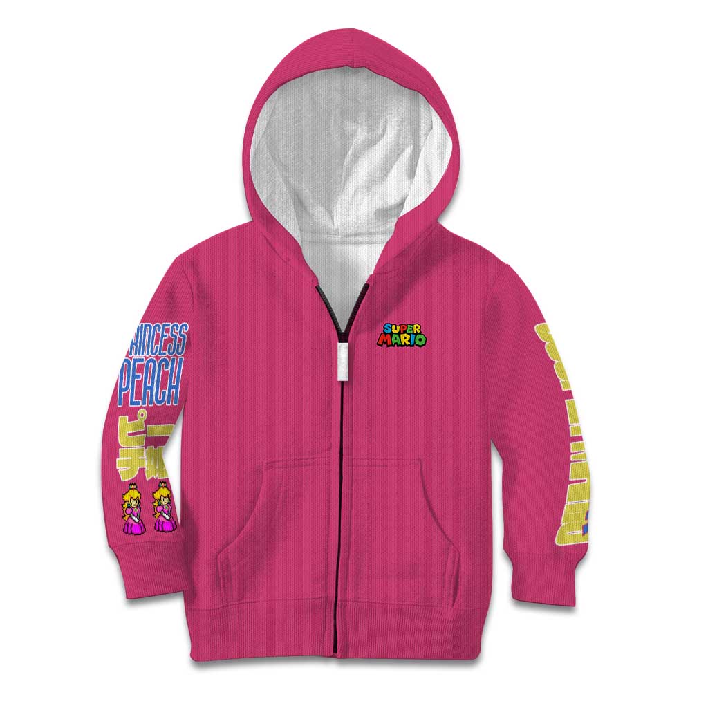 Peach Mario Bros Kid Hoodie Anime Style