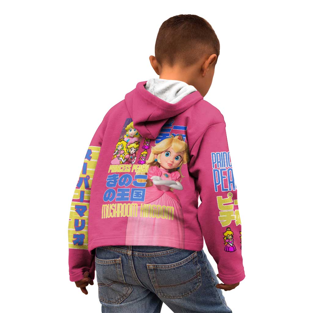 Peach Mario Bros Kid Hoodie Anime Style