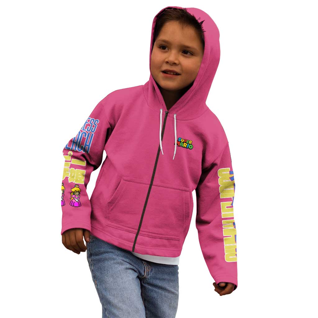 Peach Mario Bros Kid Hoodie Anime Style