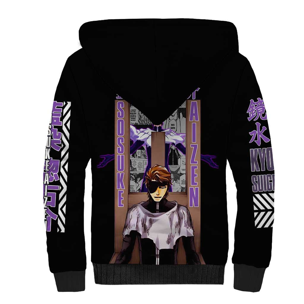 Sosuke Aizen TYBWA Bleach Sherpa Hoodie Anime Style