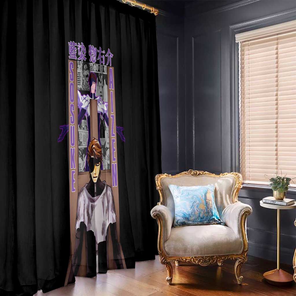 Sosuke Aizen TYBWA Bleach Window Curtain Anime Style
