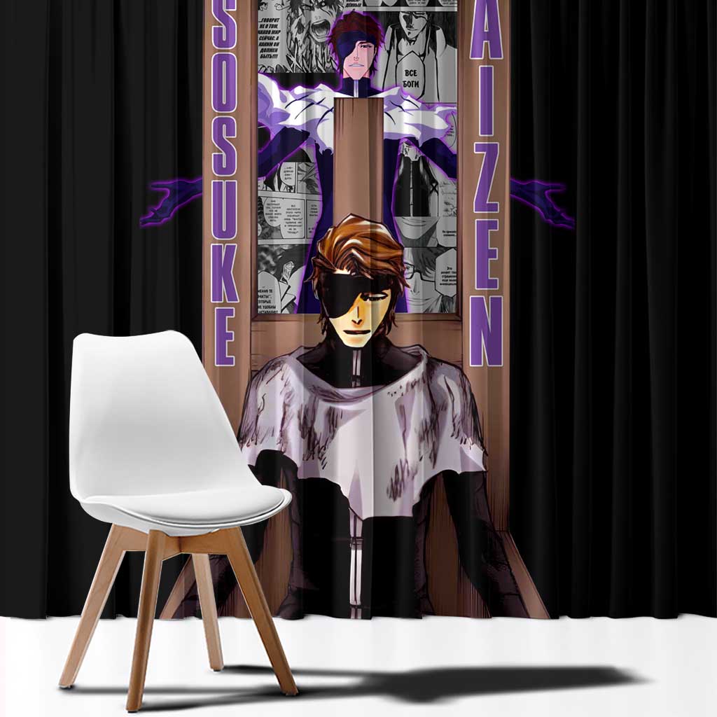 Sosuke Aizen TYBWA Bleach Window Curtain Anime Style