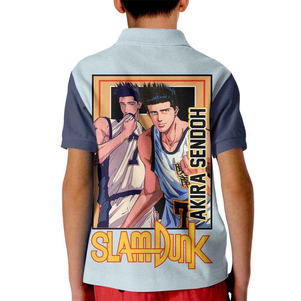 Akira Sendoh Slam Dunk Kid Polo Shirt Japan Anime Style
