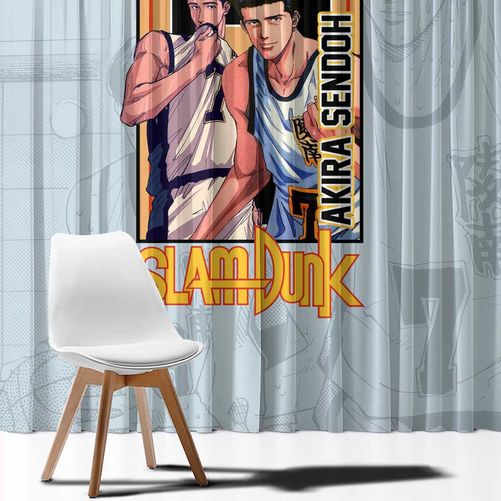 Akira Sendoh Slam Dunk Window Curtain Japan Anime Style