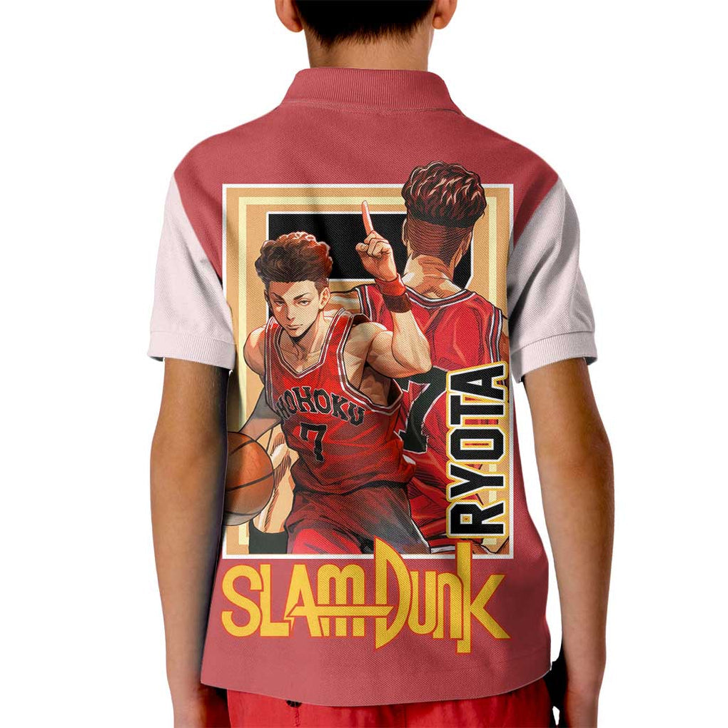 Ryota Miyagi Slam Dunk Kid Polo Shirt Japan Anime Style