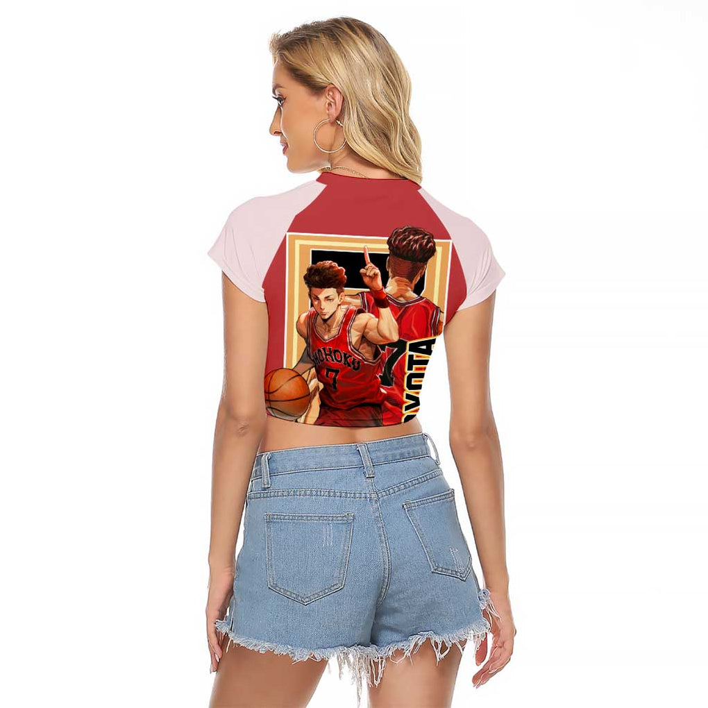 Ryota Miyagi Slam Dunk Raglan Cropped T Shirt Japan Anime Style