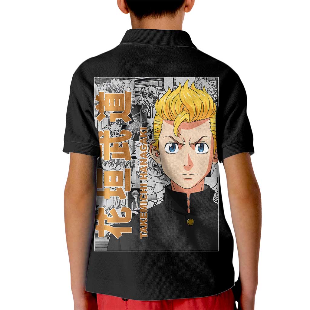 Hanagaki Takemichi Tokyo Revengers Kid Polo Shirt Japan Anime Style - The Mazicc