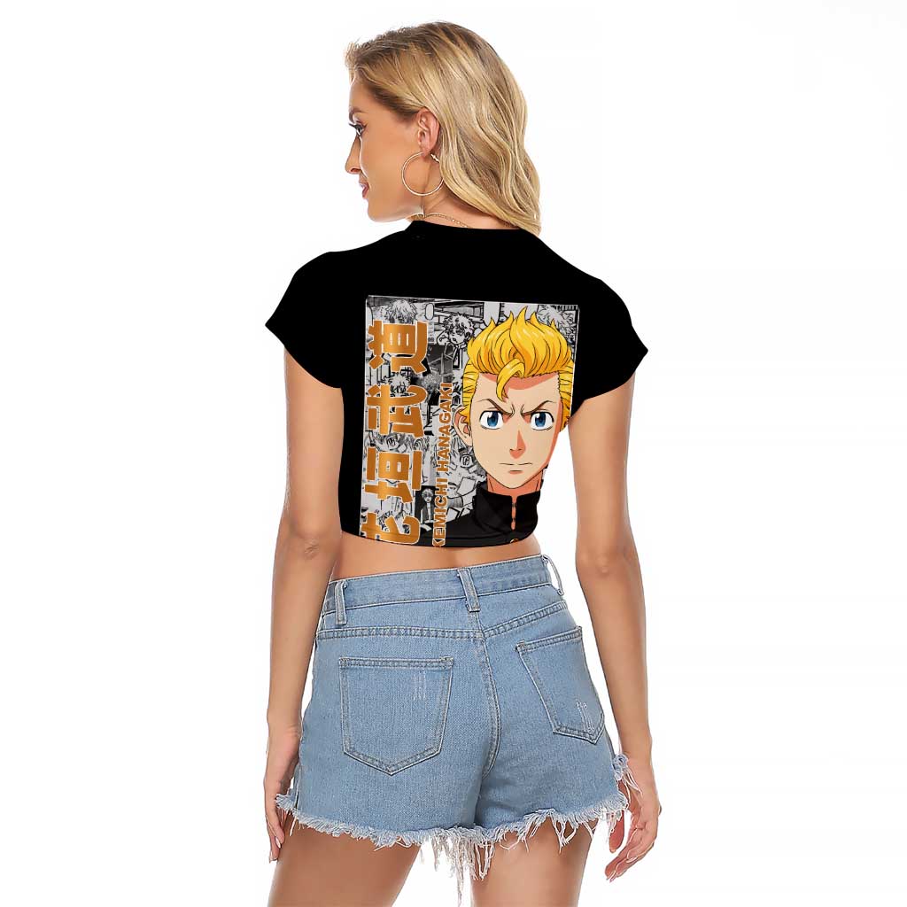 Hanagaki Takemichi Tokyo Revengers Raglan Cropped T Shirt Japan Anime Style - The Mazicc
