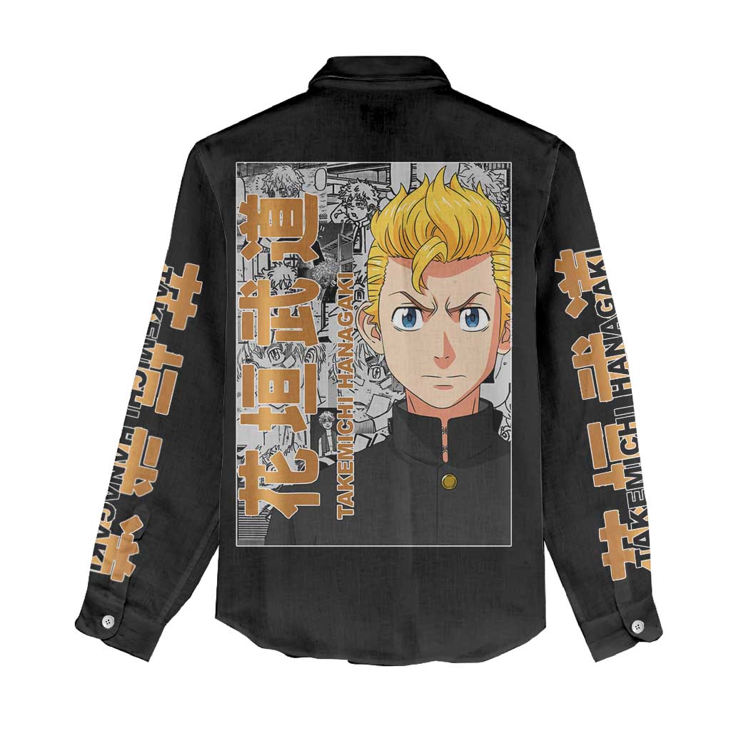 Hanagaki Takemichi Tokyo Revengers Women Casual Shirt Japan Anime Style - The Mazicc