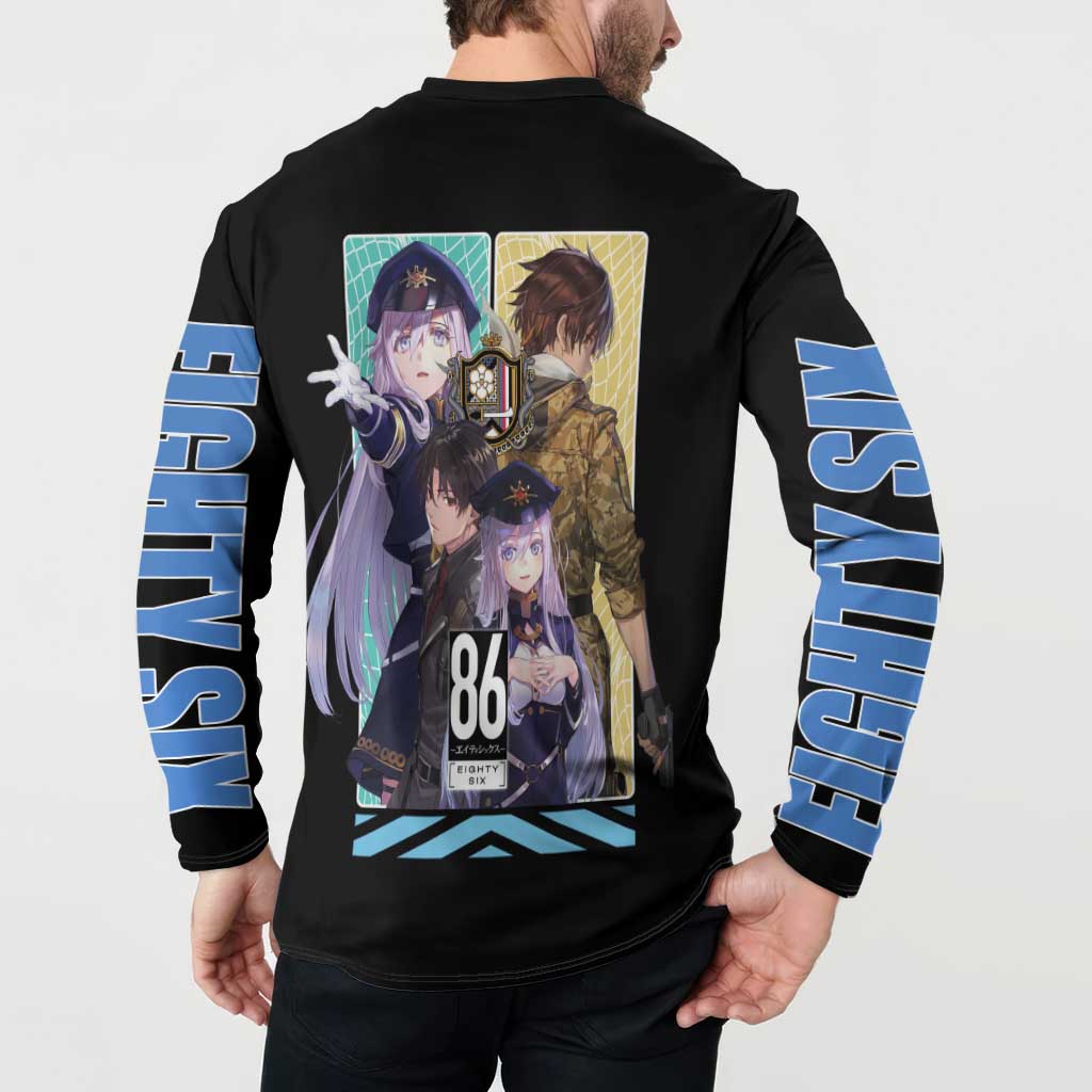 86 Eighty Six Button Sweatshirt Anime Style - The Mazicc