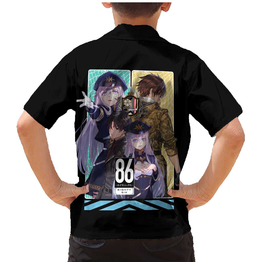 86 Eighty Six Family Matching Mermaid Dress and Hawaiian Shirt Anime Style - The Mazicc