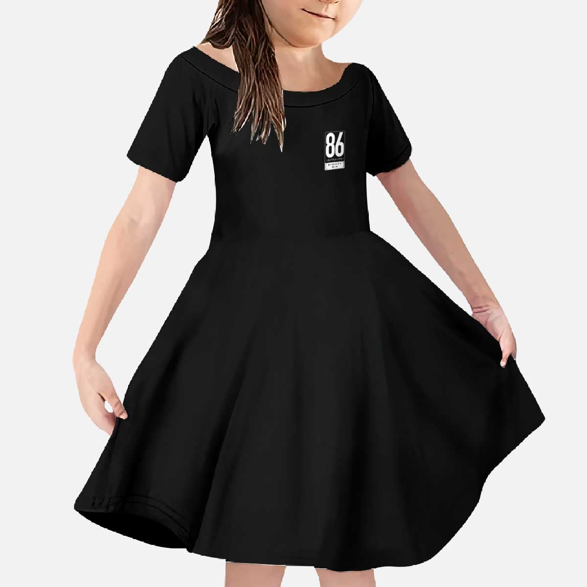 86 Eighty Six Family Matching Off The Shoulder Long Sleeve Dress and Hawaiian Shirt Anime Style - The Mazicc